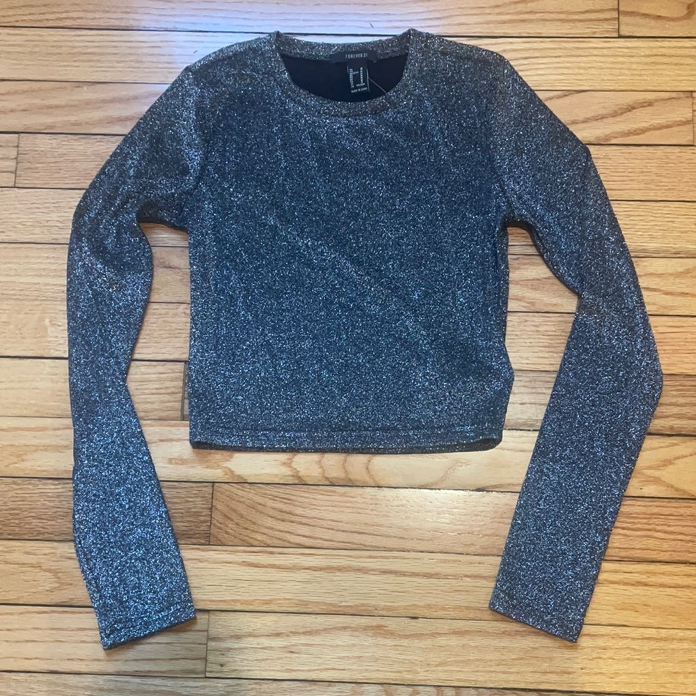 Forever 21 Long Sleeve Crop Top